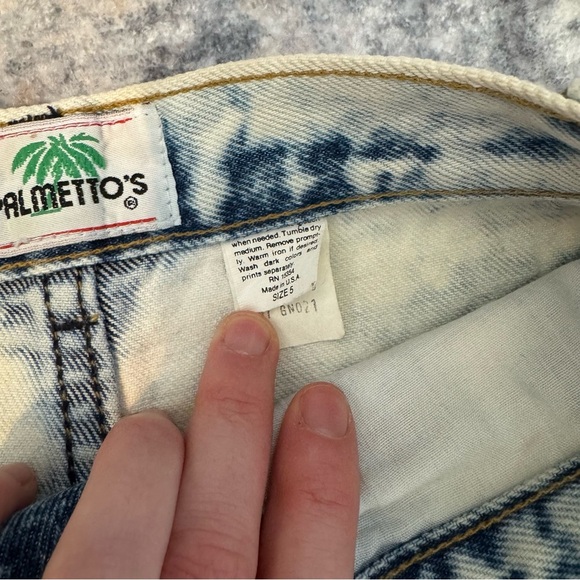 Vintage Palmettos Sz 5 Vintage Acid Wash skirt - Picture 14 of 15